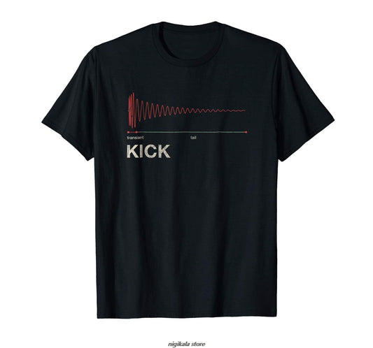 Kick Drum Transient Waveform T-Shirt Drums - Sound Shirts