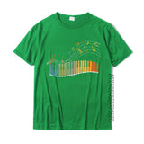 Rainbow Keyboard Music T-Shirt Synth - Sound Shirts