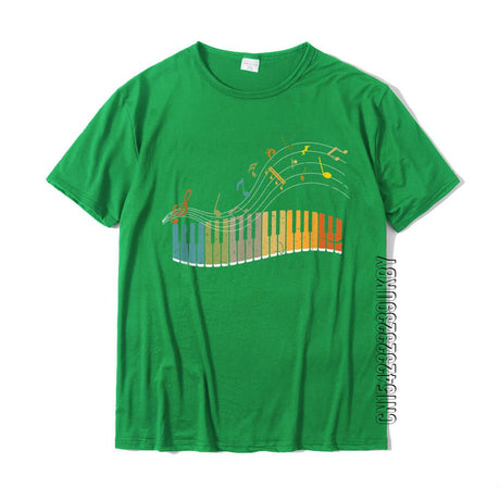 Rainbow Keyboard Music T-Shirt Synth - Sound Shirts