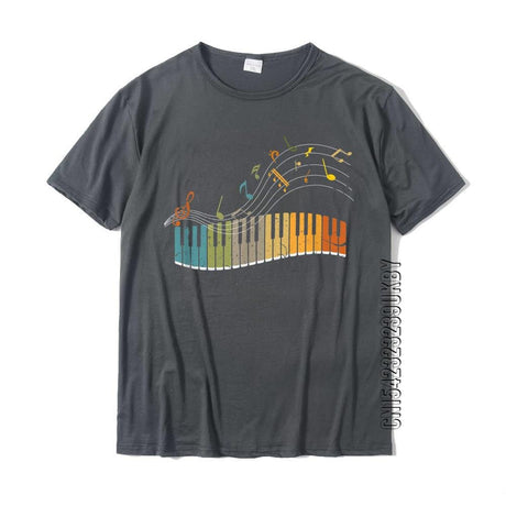 Rainbow Keyboard Music T-Shirt Synth - Sound Shirts