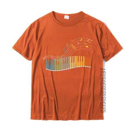 Rainbow Keyboard Music T-Shirt Synth - Sound Shirts