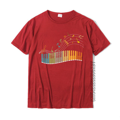 Rainbow Keyboard Music T-Shirt Synth - Sound Shirts