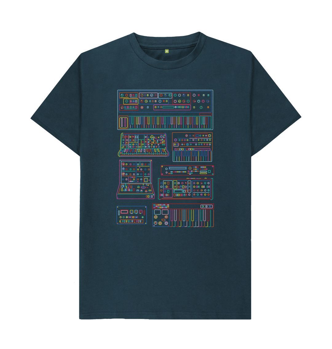 Rainbow Line Drawing Studio Synth - Sound Shirts