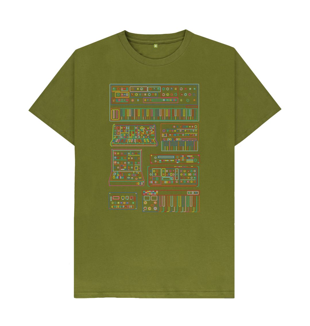 Rainbow Line Drawing Studio Synth - Sound Shirts