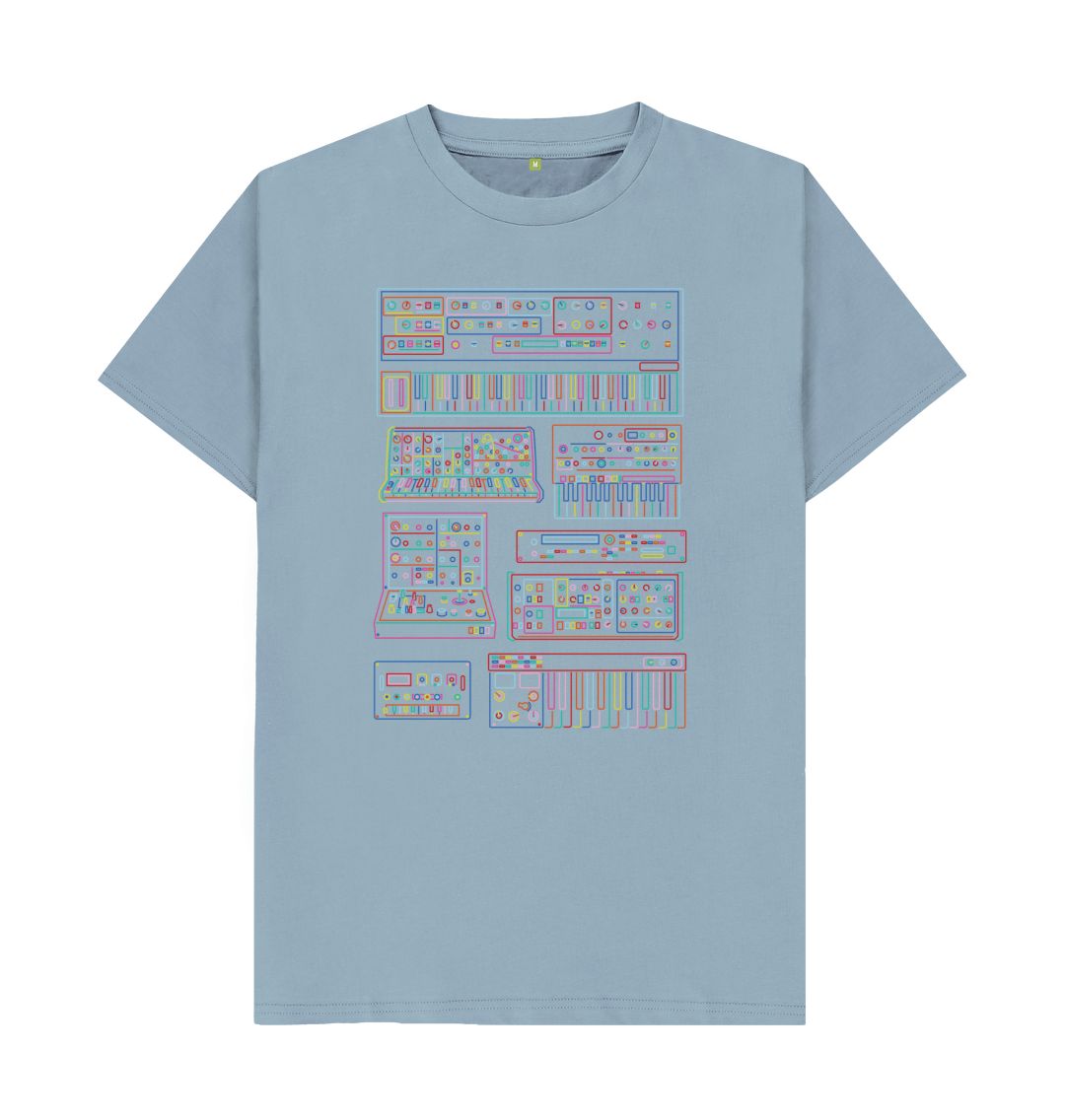 Rainbow Line Drawing Studio Synth - Sound Shirts