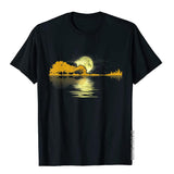 Sunset Graphic Guitar Lake T-Shirt Guitar - Sound Shirts
