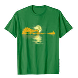 Sunset Graphic Guitar Lake T-Shirt Guitar - Sound Shirts