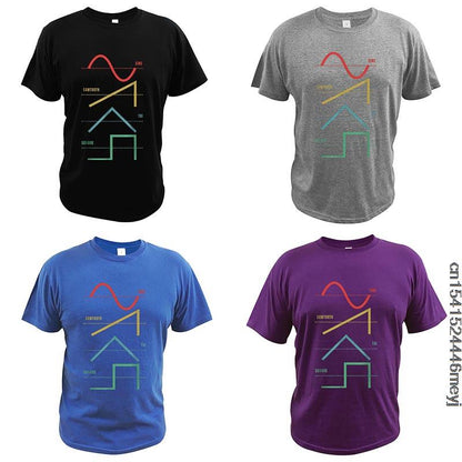 Vintage Analog VCO Waveforms T-Shirt Synth - Sound Shirts