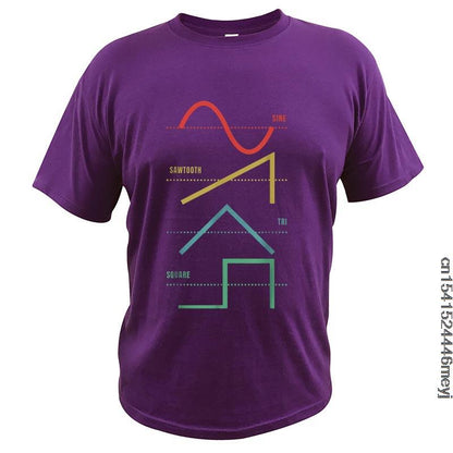 Vintage Analog VCO Waveforms T-Shirt Synth - Sound Shirts