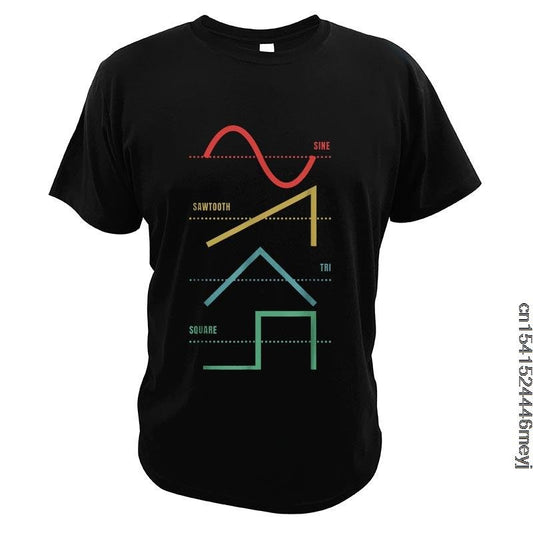 Vintage Analog VCO Waveforms T-Shirt Synth - Sound Shirts